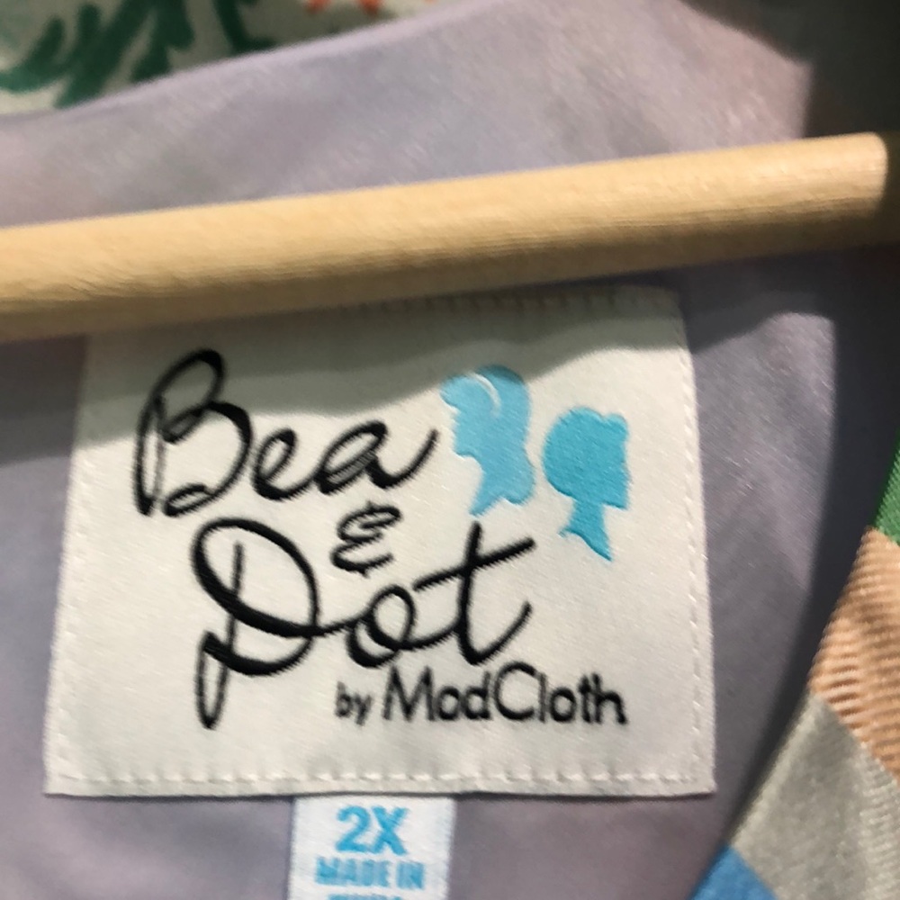 NWOT ModCloth Multi-Colored Stripped Dress NWOT - Picture 2 of 8